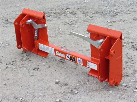 skid steer universal to pin-on mount adapter|pin on quick attach adapter.